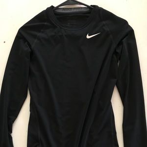 Women's Nike Pro black workout shirt